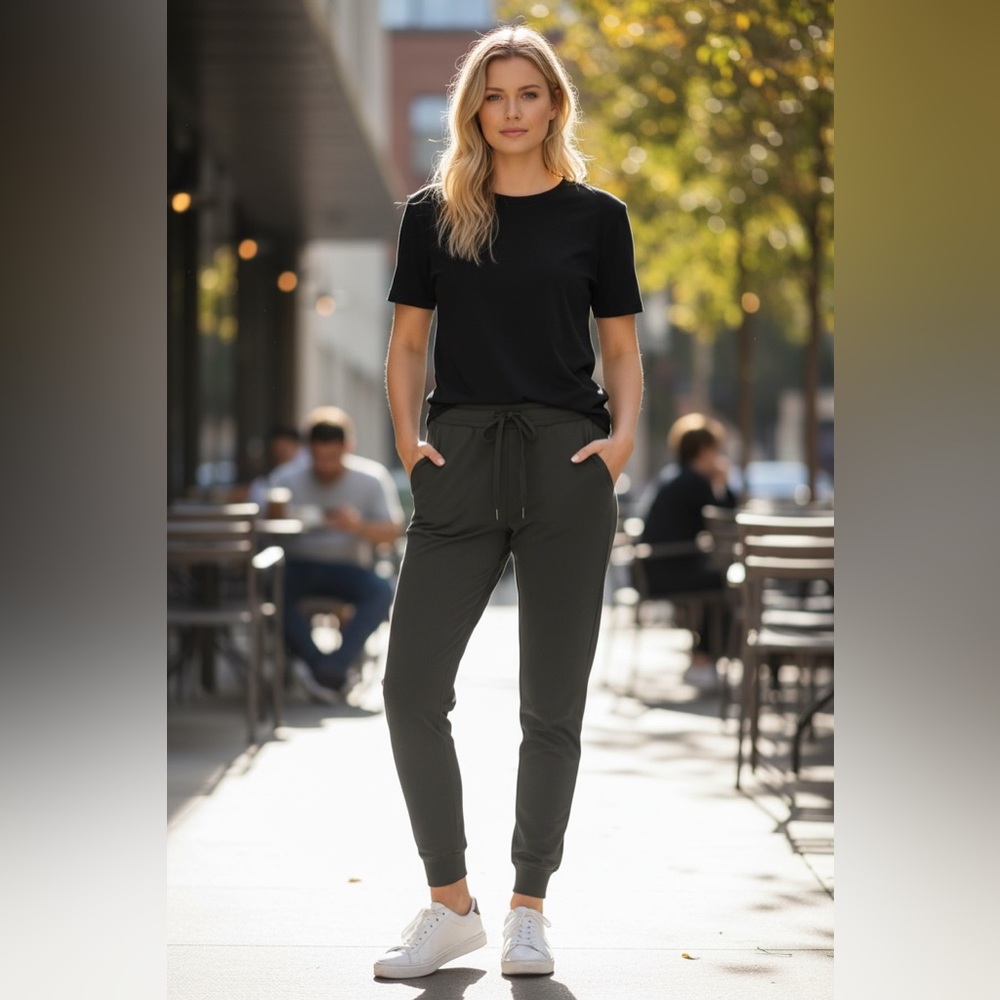 SAGE collective dark green Women’s workout pants‎ size L